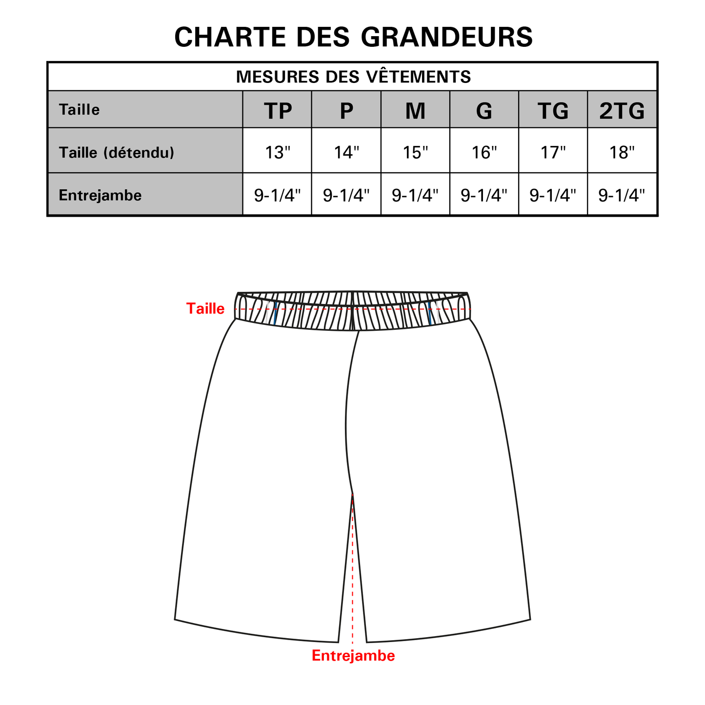 PANTALON COURT POLYESTER - ADULTE UNISEXE